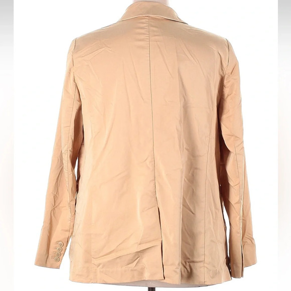 Lane Bryant Tan Ginger Root  Silky Chino Boyfriend Blazer Jacket Plus Size 20 - Picture 5 of 8
